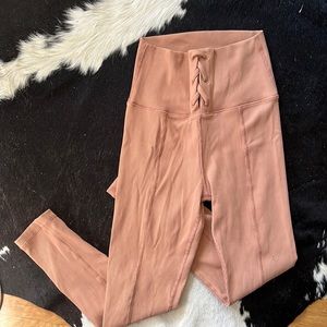 Aerie by American Eagle Nude Lace Up legging